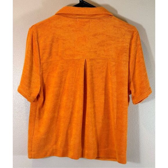 NWT Vacancy Beach Resort Tangerine Holiday Terry Shirt and Short Set Women’s 4 - Picture 4 of 16